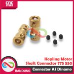 Penghubung Konektor As Dinamo Kuningan Kopling Motor Shaft Connector 775 550 130  2 ke 2.3 2mm 2.3mm - Image 2