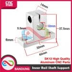 INEAR RAIL SHAFT SUPPORT SK12 HIGH QUALITY ALUMINUM CNC PARTS