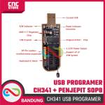 USB Programmer IC EEPROM CH341A CH341B Plus Penjepit SOP8 – Flash BIOS Downloader - Image 3
