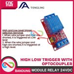 MODULE RELAY 24V HIGH LOW TRIGGER WITH OPTOCOUPLER -1 CHANNEL - Image 3
