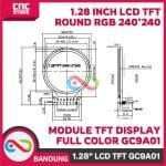 MODUL TFT DISPLAY 1.28 INCH LCD ROUND RGB 240*240 GC9A01 FULL COLOR - Image 4