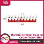 SKUN Jumper Konektor Short Bar Terminal Block for TBR10 CBR 10 Terminal Blok Model Skun Y CBD10 TBD10 (Cocok untuk TBR-10, CBR-10, CBD-10, dan TBD-10) -BIRU - Image 2