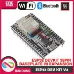 ESP32 ESP-32 DEVKITC V4 WROOM-32U WIFI BLUETOOTH DEVELOPMENT BOARD PLUS EXPANSION BASE PLATE - Gambar 3