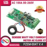 PZEM-004T V.4 Sensor Watt Volt Current Meter AC 100A 80-260V CLOSE CT