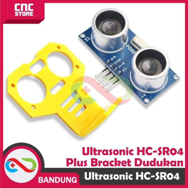 HC-SR04 SR04 ULTRASONIC DISTANCE MEASURING TRANSDUCER SENSOR WITH BRACKET YELLOW