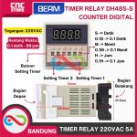 Timer DH48S-S Relay Twin Counter Digital Precision Delay Time PD37 - 220VAC - Image 2