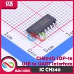 IC CH340 SMD CH340G USB SERIAL TTL UART RS232 CHIP CH 340 SOP16 - Image 4