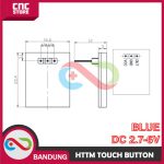 HTTM SERIES CAPACITIVE TOUCH SWITCH BUTTON MODULE 2.7V-6V BLUE - Image 4