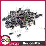 CAPACITOR ELECTROLYTIC ELCO KAPASITOR ELEKTROLIT ELKO 100UF 100UF/25V - Image 4