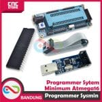 PAKET LENGKAP SYSMIN SYSTEM MINIMUM ATMEGA16 PLUS USB ASP ISP AVR