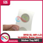 RFID EL-MF1-LC1  13.56MHz 1K Label Sticker Tag NFC Stiker 13.56 MHz 25mm BULAT ROUND - Image 2