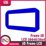 2004 20 X 4 LCD FRAME 3D PRINTER CASE 20X4 ARDUINO BIRU - Image 3