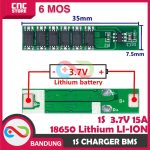 BMS 1S 3.7V 4.2V 15A LI-ION LITHIUM 18650 6-MOS CHARGER WITH PROTECTION - Image 3