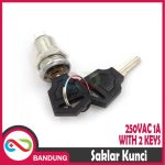 SAKLAR KUNCI 250VAC 1A SECURTY LOCK SWITCH WITH 2 KEYS 12mm ON OFF - Image 2