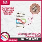 10 PCS BAUT 3MM SPACER JP3 PANJANG 20MM ALUMINIUM - Image 5