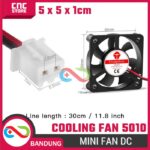 Mini Fan DC Brushless 5010 5V 12V 24V RAM Cover Fan – Kipas Pendingin Elektronik 5x5x1CM / 5CM Cooling Fan - Gambar 2