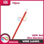 10PCS WIRE ABERDEEN RED WIRE CONECTING ELECTRONIC 10CM 24AWG - Image 2