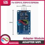 ADAPTER ESP-01 ESP-01S ESP8266 WIRELESS ADAPTER MODULE WiFi ESP01 3.3V 5V DC - Image 3
