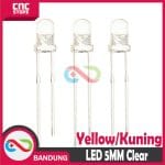 10PCS LED 5MM F5 SUPER BRIGHT YELLOW CLEAR - Image 3