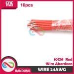 10PCS WIRE ABERDEEN RED WIRE CONECTING ELECTRONIC 10CM 24AWG - Image 3