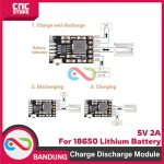 CHARGING AND DISCHARGING INTEGRATED MODULE 3.7V 4.2V 18650 LITHIUM BATTERY POWER SUPPLY 5V 2A - Image 4