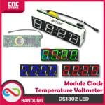 DS1302 LED electronic clock high precision clock module car clock temperature voltage RED