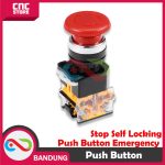 PUSH BUTTON EMERGENCY STOP SELF LOCKING 22MM 10A UPTO 660VAC LA38-11ZS - Image 4