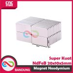 MAGNET NEODYMIUM NDFEB N35 KOTAK PERMANEN 20X10X5MM - Image 2