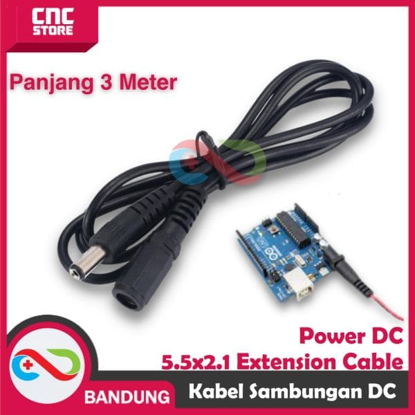 3M KABEL SAMBUNGAN POWER DC 5.5x2.1 EXTANSION CABLE PERPANJANGAN LED