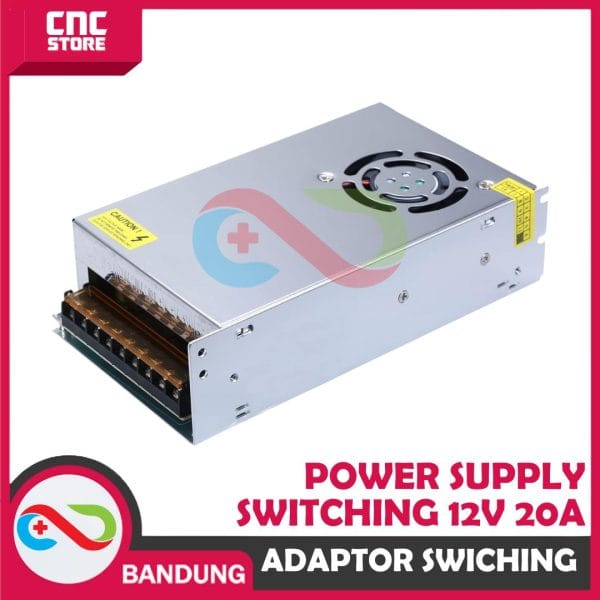 POWER SUPPLY SWITCHING PSU 12V 20A HIGH QUALITY ADAPTOR JARING 12V 20A SWITCHING POWER SUPPLY