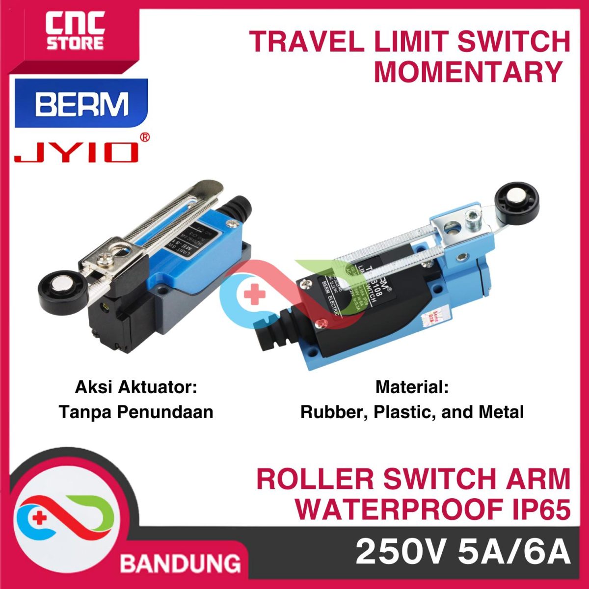 TRAVEL Limit Switch Momentary Roller Switch Arm Waterproof IP65 5A 250V 1NO 1NC NO NC -ME-8108 - Image 4