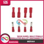 SKUN KABEL INSULATED BULLET MALE FEMALE DISCONNECTA MPD 1.25-156 MERAH - Image 4