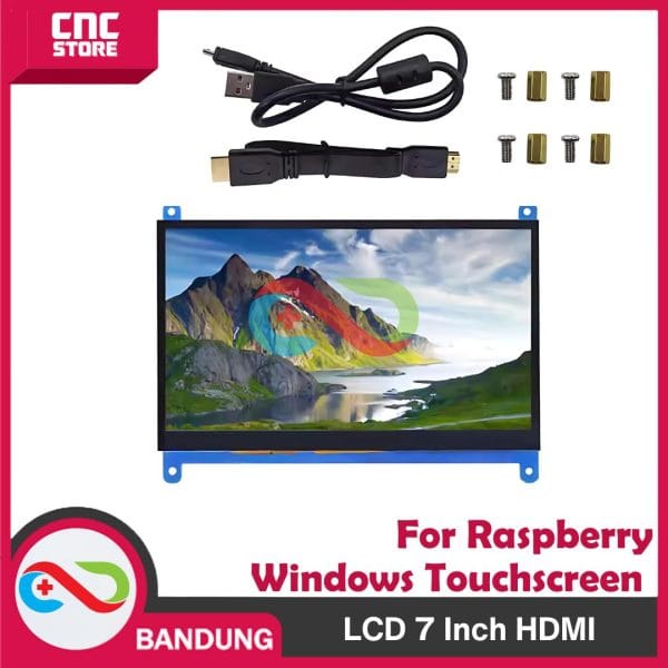 LCD 7 INCH HDMI FOR RASPBERRY PI AND WINDOWS CAPACITIVE TOUCHSCREEN IPS