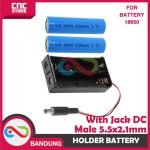 KOTAK BATERAI 18650 BATTERY HOLDER 2S SERI 7.4V WITH JACK DC MALE - Image 3