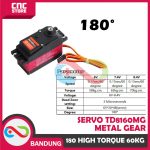 MOTOR SERVO TD8160MG METAL GEAR 180 HIGH TORQUE 60KG TIANKONGRC FOR RC - Image 2