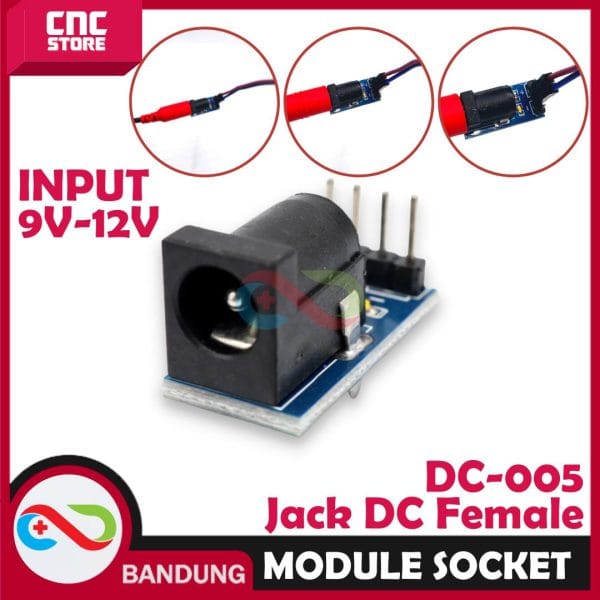 MODULE SOCKET DC FEMALE 5.5MM X 2.1MM MODULE JACK DC POWER EKSTERNAL