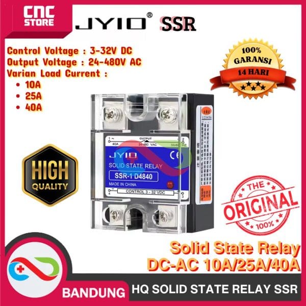 SOLID STATE RELAY SSR SINGLE PHASE RELAY DC TO AC 10A 25A 40A -10A