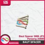 10 PCS BAUT 3MM SPACER JP3 PANJANG 20MM ALUMINIUM - Image 3