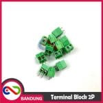KF-350 KF350 GREEN TERMINAL BLOCK HIJAU GREEN 2PIN 2P 2 PIN SCREW 3.5MM - Image 3