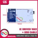 Arduino Mega 2560 R3 ATmega 16U2 Compatible Board + Kabel USB - Pengembangan Proyek Elektronik - Image 2