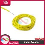 KABEL SERABUT AWG 22 AWG22 HIGH QUALITY KUNING