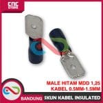 SKUN KABEL INSULATED MALE DISCONNECTS MDD 1.25 KABEL 0.5MM-1.5MM - HITAM