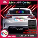 LED flexible display smart car sticker 120x595mm Aplikasi HD Bluetooth  + Remote control USB - Image 3
