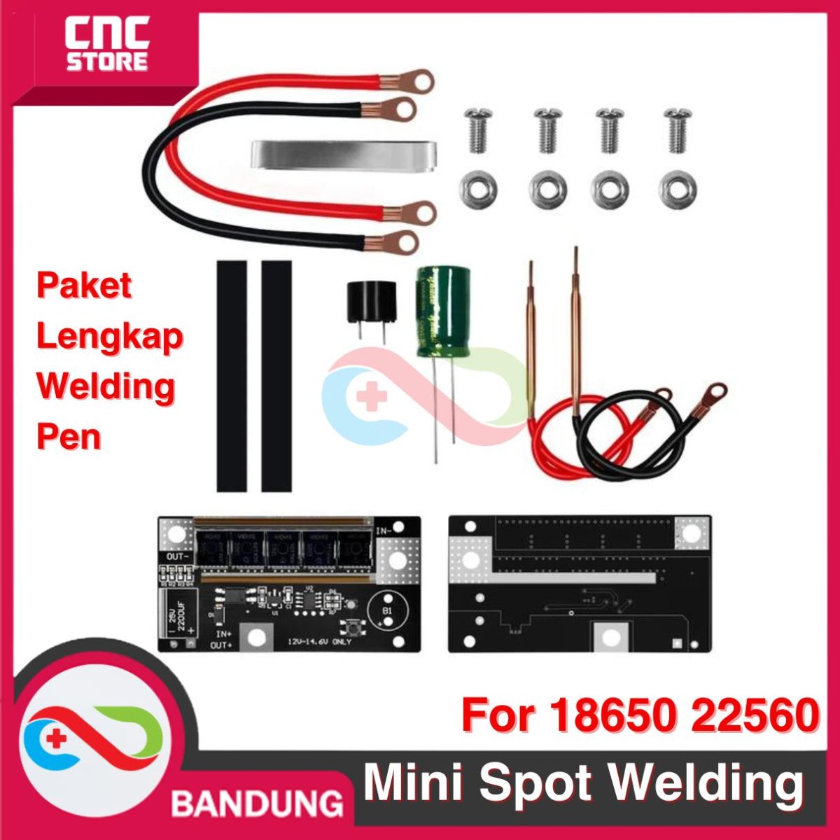 Las titik  DIY MINI SPOT welding PEN FOR baterai 18650 26650 12V - Image 3