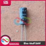 CAPACITOR ELECTROLYTIC ELCO KAPASITOR ELEKTROLIT ELKO 10UF 10UF/50V - Image 3
