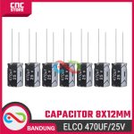 Capacitor Electrolytic Elco 470uF 25V – Kapasitor Elektrolit 470uF untuk Proyek Elektronik - Image 4