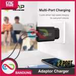 TRAVEL CHARGER ADAPTOR UNIVERSAL FOR HP ESP32 ESP8266 2 DUAL PORT USB 2.4A - Image 2