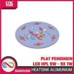 HEAT SINK ALUMINIUM PLAT PENDINGIN LED 7W - 7X 1W UNIVERSAL PCB HEATSINK DIAMETER 49MM ALUM - Image 5