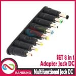 MULTI 8 SIZE JACK CONVERTER COLOKAN ADAPTOR 5.5X2.1 LAPTOP CCTV ROUTER