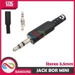 AUDIO JACK STEREO 3.5MM MALE SOCKET CONNECTOR AUDIO KIRI KANAN GND